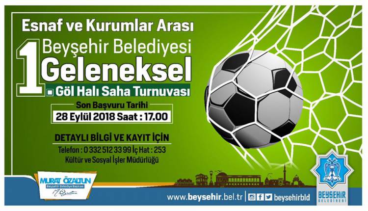1. Geleneksel Beyşehir Belediyesi Göl Halı Saha Turnuvası
